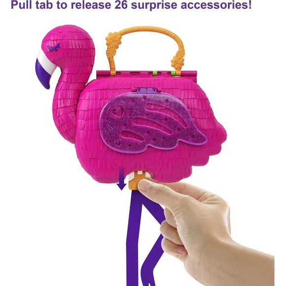 Have one to sell? Sell now Polly Pocket Flamingo Party Compact Animal Toy w 2 M - Picture 7 of 9
